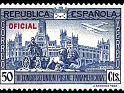 Spain 1931 UPU 50 CTS Blue Edifil 633
